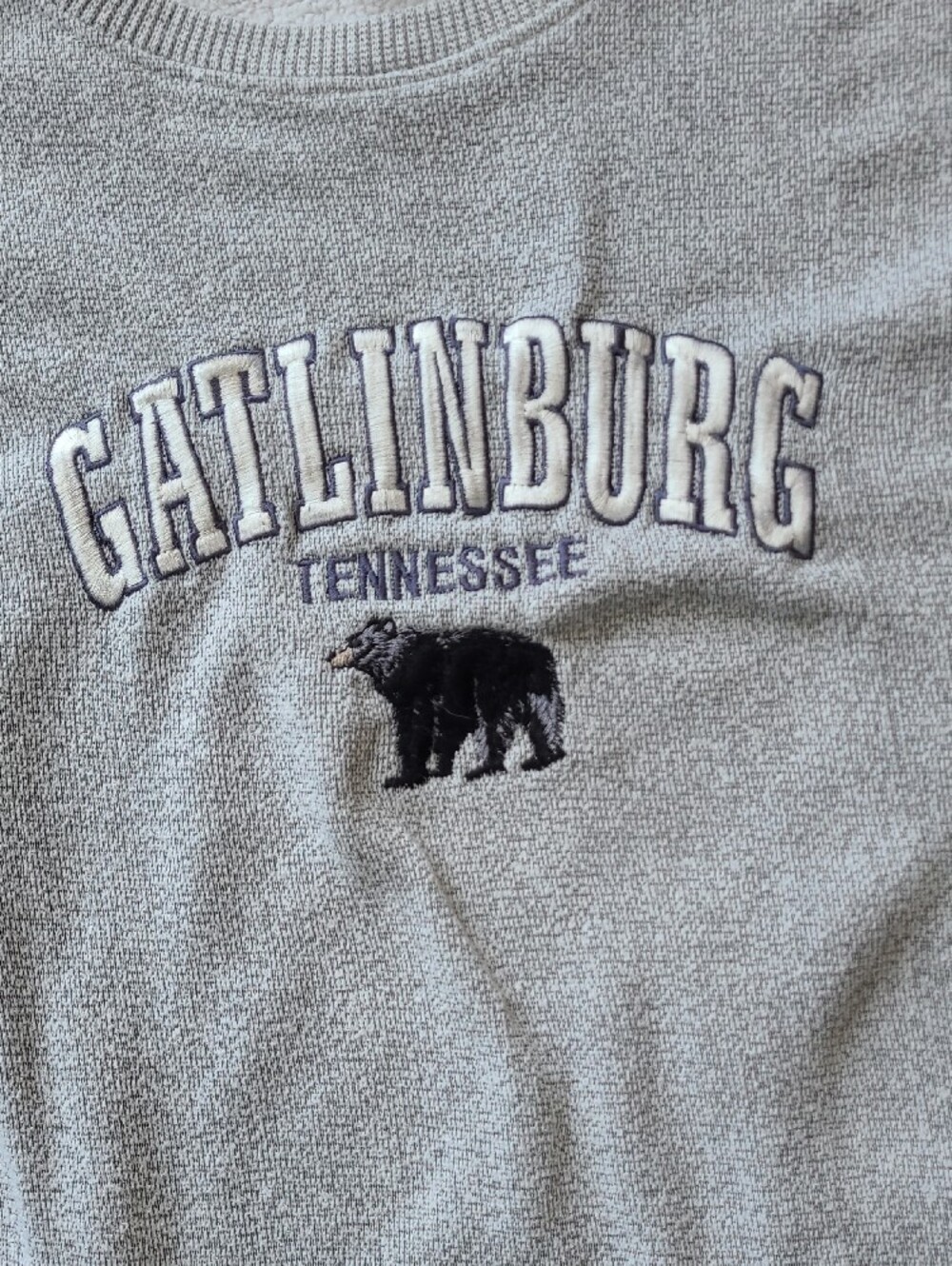 Pacific & Co. Light Gray Crewneck with Gatlinburg Tennessee Embroidery